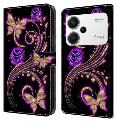 Produktbild von Für Xiaomi Redmi Note 13 Pro Plus Kunst-Leder Book Handy Tasche Motiv 7 Hülle Etuis Schutz