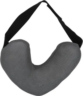 Produktbild von Famanu Okselkissen aus weichem, atmungsaktivem Baumwolle - Grau - Verstellbarer Schulterriemen