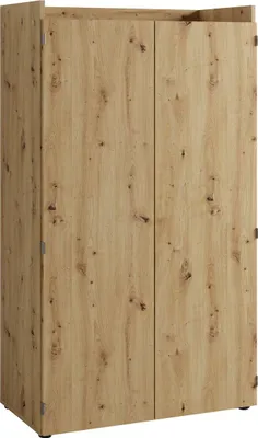 Produktbild von byLIVING Sekretär JANNE / Sekretär Artisan-Eiche-Optik / Office-Schrank mit 2 Türen / platzsparend / Grifflos / B 80, H 141, T 40 cm