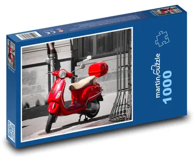 Produktbild von Puzzle 1000 Roter Stadtscooter - martinpuzzle