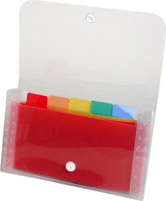 Immagine prodotto di EXACOMPTA 55498E EXACOMPTA Astuccio per documenti in cristallo, 6 scomparti, trasparente