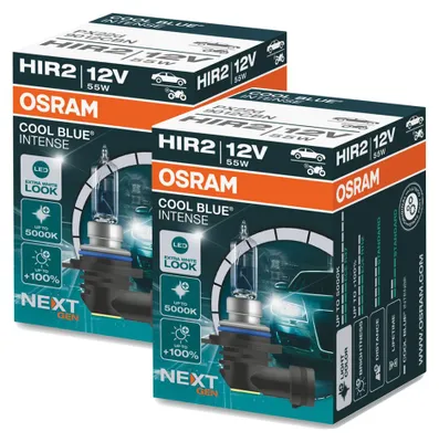 Produktbild von 2 Stück OSRAM COOL BLUE INTENSE NEXT GENERATION Birnen Scheinwerfer HIR2 55W