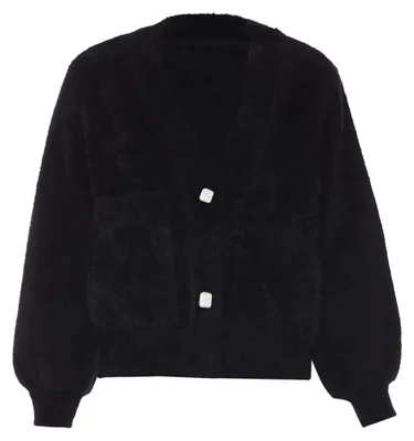 Produktbild von AODA damen strickjacke - schwarz, M