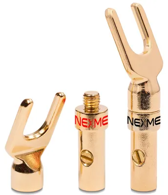Produktbild von Gabelschuhe 2x NEXMEX Y-Stecker Gabelkabelschuhe Lautsprecherkabel Gabelstecker
