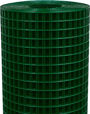 Produktbild von HAGO24 Volierendraht Drahtgeflecht PVC beschichtet grün 10x1m 25x25mm 1,05mm Kleintiergehege Vogelvoliere Gehegezaun Tiernetz Schutzgitter