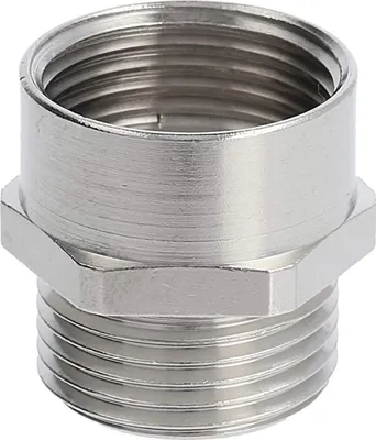 Immagine prodotto di Raccordo intermedio M/M M20x1,5 MSZ-M20 lungo esagonale ottone (CuZn) nichelato filettatura di collegamento 10,0 mm - 1 pezzo