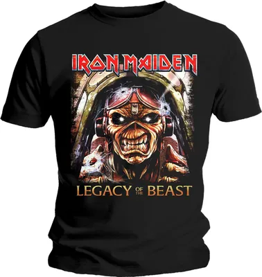 Produktbild von Iron Maiden - "Legacy Aces" T-Shirt für Herren/Damen Uni RO990 (XL) (Schwarz)