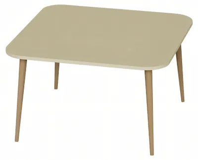 Zdjęcie produktu dla Nowoczesny drewniany stolik kawowy w kolorze beżowym o eleganckim designie
