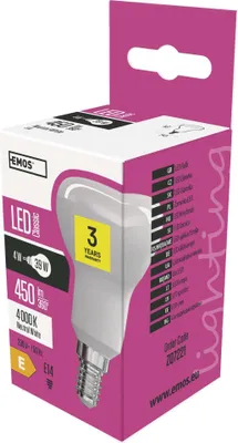LED žárovka Classic R50 / E14 / 4 W (39 W) / 450 lm / neutrální bílá