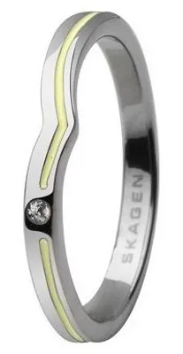 Immagine prodotto di Anello da donna Skagen argento/giallo JRSY018, misura anello: 52 (16,6) SS6 M27