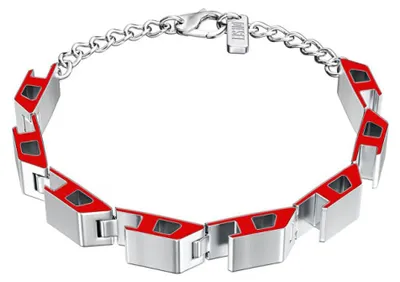 Productafbeelding van Uni stalen polsband met D-logo, model DX1690040