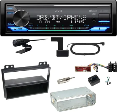 Produktbild von JVC KD-X482DBT Bluetooth Digitalradio Einbauset für Ford Fusion Fiesta