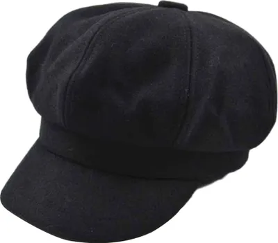 Produktbild von Retro Herbst Winter Frauen Mädchen Kunstwolle einfarbige Schirmmütze Flache Hut Baskenmützen