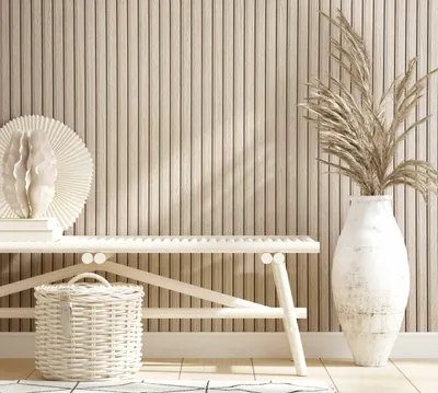 Produktbild von marburg Tapete Holzoptik Beige Akkustikpaneele 3D Effekt Vliestapete Wohnzimmer