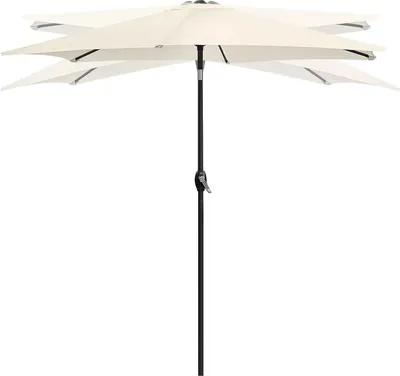 Zdjęcie produktu dla Składany ogrodowy parasol balkonowy, regulowany, 210 cm, beżowy