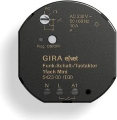Produktbild von GIRA 542300 eNet Funk Schalt-/Tastaktor 1fach Mini