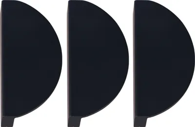 Immagine prodotto di Natural Goods Berlin maniglie per mobili rotonde HALF CIRCLE, interasse fori 64 mm, pomelli per armadi adatti a spessori di ante di 15-22 mm, maniglie per armadi da cucina, cassettiere, credenze, ecc