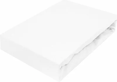 Produktbild von Spannbettlaken 80x160cm WEIß Jersey Spannbetttuch 100% BAUMWOLLE Bettlaken Laken