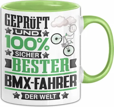 Produktbild von BMX-Fahrer Geschenk Lustiger Spruch für BMX-Fahrer Geschenkidee Bester BMX-Fahrer Der Welt (Grün)
