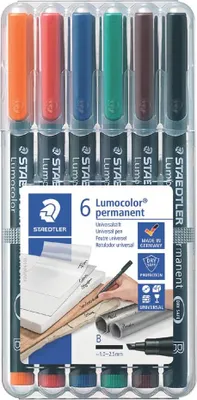 Zdjęcie produktu dla STAEDTLER Folienstift Lumocolor B perm 6St