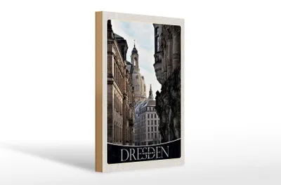 Produktbild von Holzschild Reise 20x30cm Dresden Deutschland Architektur