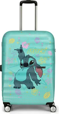 Immagine prodotto di American Tourister carrello Wavebreaker Disney Spinner 67 / 24 TSA Disney FL Stitch Flower turchese