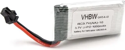 Produktbild von vhbw Akku kompatibel mit Zoopa 300, AA0302, AA0300-A, 300 Movie Helicopter AA0300 Modellbau (1000mAh, 3,7V, Li-Ion)