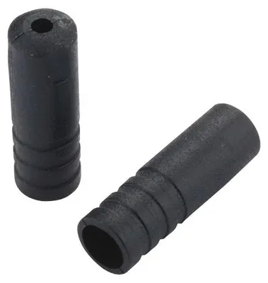 Image de 1 End Caps Open - 4mm Shift - Plastic (500pcs) - Black