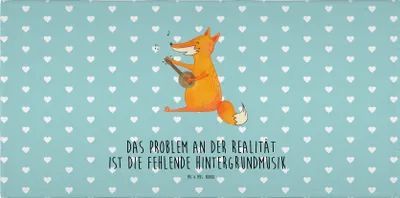 Produktbild von Mr. & Mrs. Panda Flauschtuch Fuchs Gitarre - Türkis Pastell - Geschenk, Singen, Sänger, glücklich, Musik, kleines Handtuch, 50x100, Frotteehandtuch, gesichtstuch