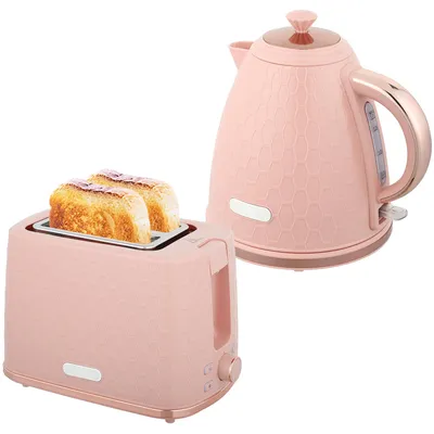 Produktbild von HOMCOM Wasserkocher-Toaster-Set: 1,7L Wasserkocher & 2-Scheiben-Toaster.