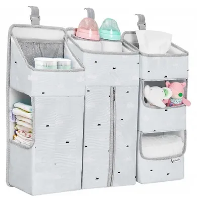Produktbild von Organizer für Babybett K&M I031 grau 3-in-1 Polyester