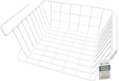 Produktbild von Küchenregalkorb Confortime Weiß 29 x 27 x 15 cm (12 Stück)
