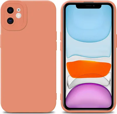 Image de Cadorabo Housse pour Apple iPhone 12 Housse de protection en orange TPU silicone Etui Case Housse de téléphone portable