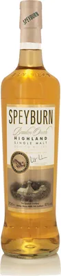 A bottle of Speyburn Bradan Orach Single Malt Scotch Whisky.