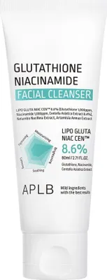 Image de Mousse nettoyante visage APLB Glutathione Niacinamide 80 ml - éclaircissante et apaisante