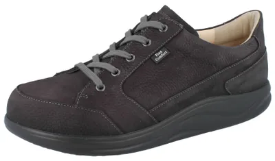 Produktbild von FINN COMFORT FINNAMIC Huaraz Herren Schnürhalbschuhe mit Reißverschluss grau Nubukleder - Größe: UK 7,5
