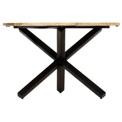 Zdjęcie produktu dla vidaXL Stół jadalniany okrągły 120×76 cm z litego drewna mango