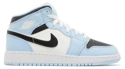 Produktbild von Air Jordan 1 Mid Ice Blue (GS) - EU: 38