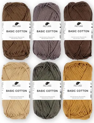 Produktbild von Braun Mix Set - Pro Lana Basic Baumwolle - 100% Baumwolle 6×50g