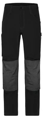 Image de James and Nicholson - Pantalon de travail pour hommes/femmes Unisexe LT6042 (35,5 L) (noir)