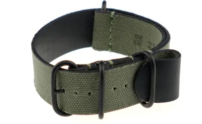 Produktbild von Happel Nato-/ Durchzugsband Kansas 22mm natogrün