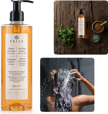 Produktbild von PRIJA Regenerierendes Haarshampoo mit Rucola 4x380ml