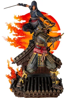 Productafbeelding van PureArts Assassin's Creed: Animus - Naoe & Yasuke, 1/4 schaal figuur