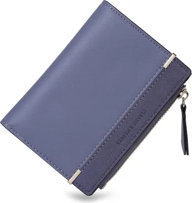 Image de Porte-monnaie étanche en cuirPolyuréthanebleu pour femme