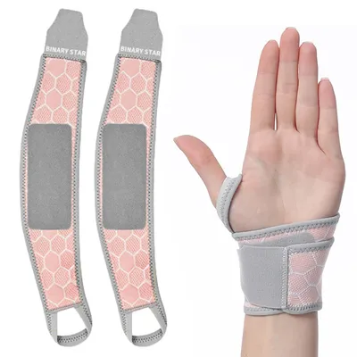 Produktbild von Handgelenk Bandagen, 2 PCS Handgelenkstütze Handgelenk Handbandage Bandagen Gym Geeignet Für Sport Und Fitness Hausarbeit (rosa)
