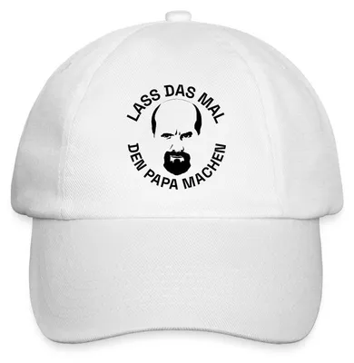 Produktbild von Spreadshirt Stromberg Bernd Lass Das Mal Den Papa Machen Baseballkappe, One size, Weiß/Weiß