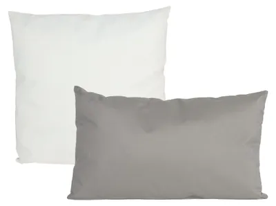 Produktbild von JACK 2er Set 2-farbiges Wende Outdoor Kissen 45x45cm+30x50cm Garten Lotus Effekt Elfenbein - Grau