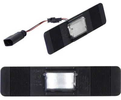 Zdjęcie produktu dla Oświetlenie tablicy rejestracyjnej LED, 4 diody, uniwersalne, elastyczne, 12V, posiada certyfikat zgodności (E)