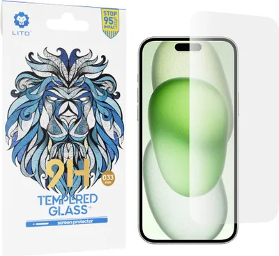 Produktbild von LITO 2.5D 9H Gehärteter Glas Classic Displayschutzfolie für Apple iPhone 15 Plus - Transparent