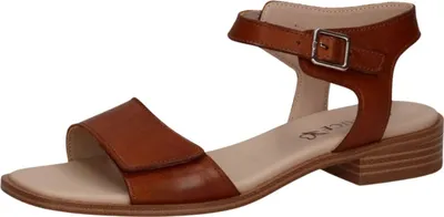 Produktbild von Caprice Damen Sandale aus Leder mit Karree Form und Klettverschluss 9-28202-44, Größe:37 EU, Farbe:Braun